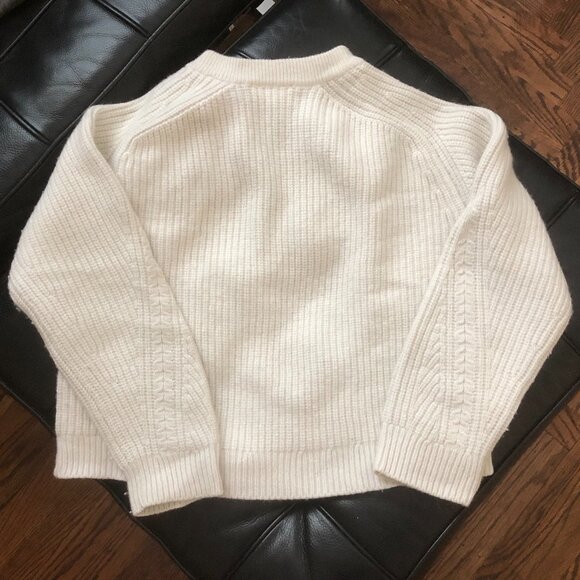 Sezane Darius sweater in ecru, shrunken - Picture 4 of 6